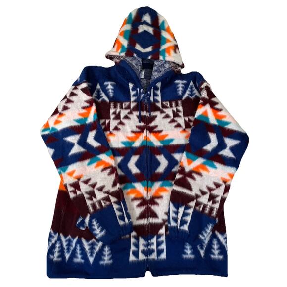All Indians Native Wear Wool Aztec Native American Men’s Jacket Size L - Picture 1 of 7